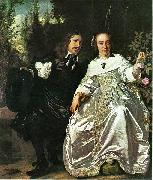 Bartholomeus van der Helst Abraham del Court and his wife Maria de Keerssegieter oil painting artist